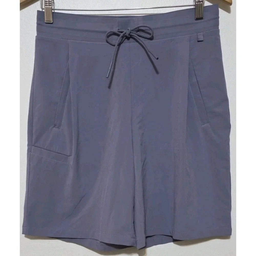 Athleta 4‎ Venture Bermuda Short Drawcord High Rise Pockets Tempest Violet NEW